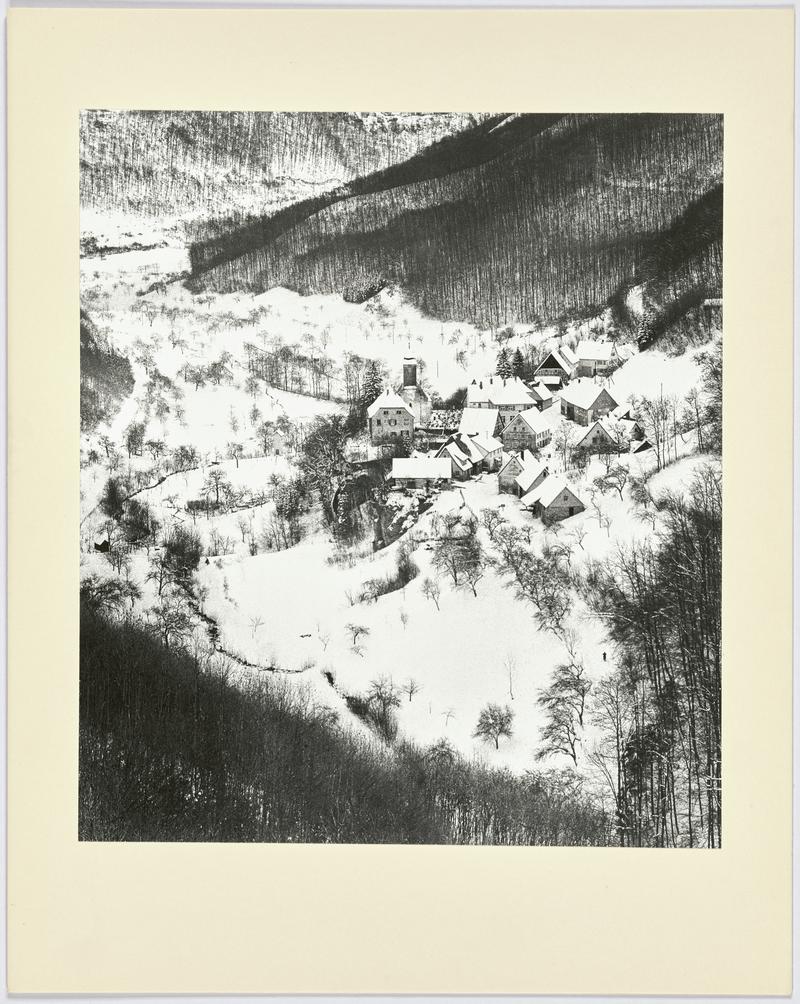 Drackenstein village, Swabian Alps, January 1959