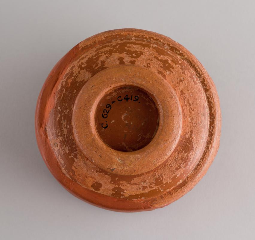 Roman samian bowl, decorated