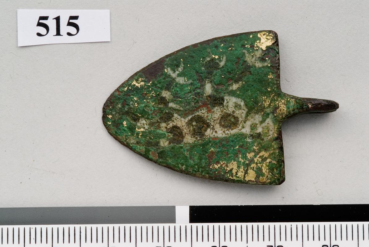 Medieval copper alloy harness pendant