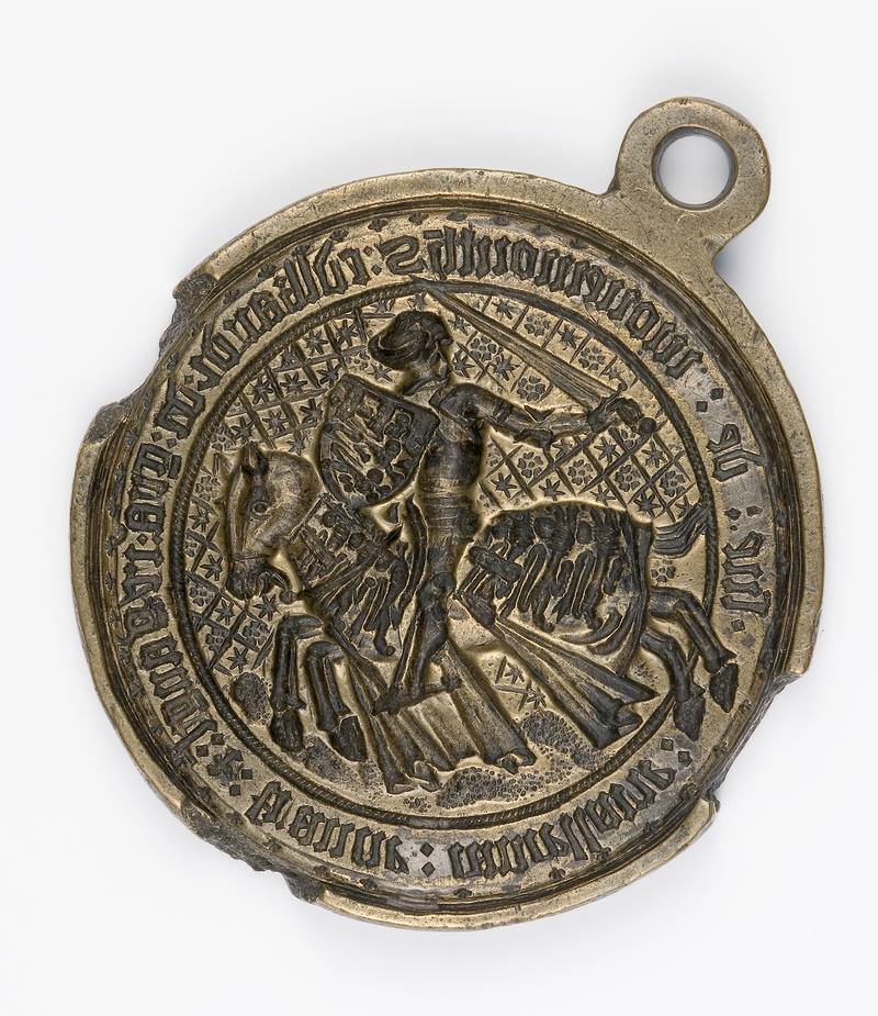 Medieval copper alloy seal matrix: Chancery of Monmouth
