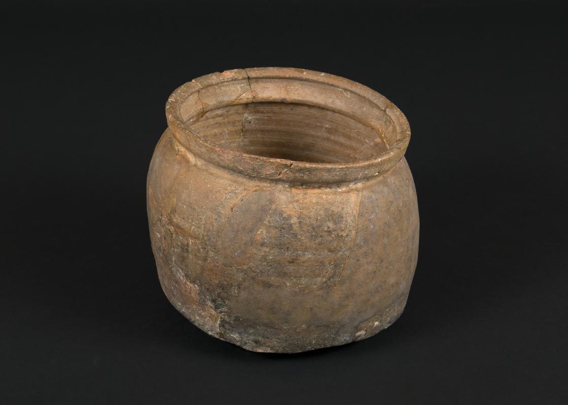 Medieval pottery cooking pot