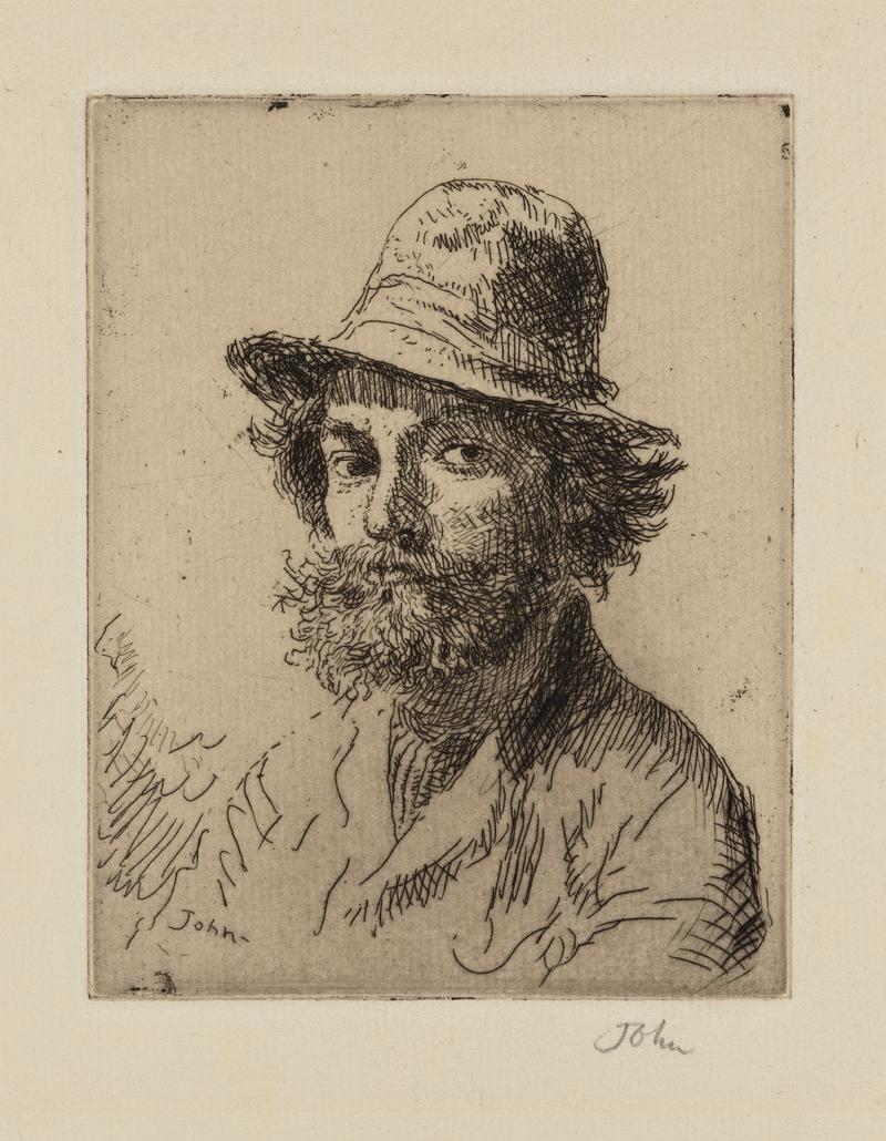 Self Portrait wearing a hat