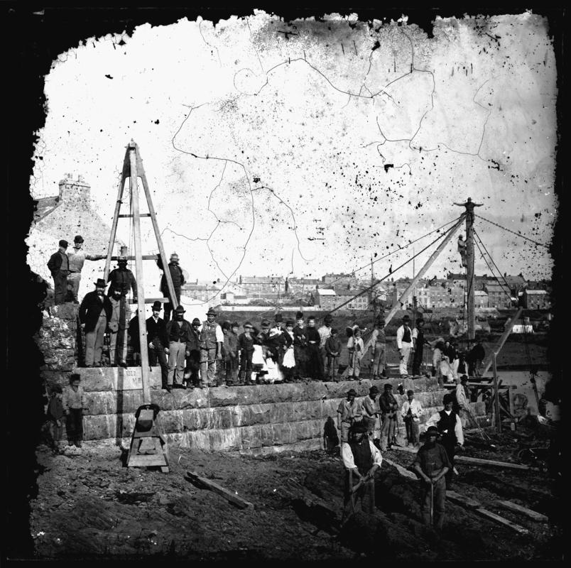 Construction of Milford Docks, c.1880&#039;s