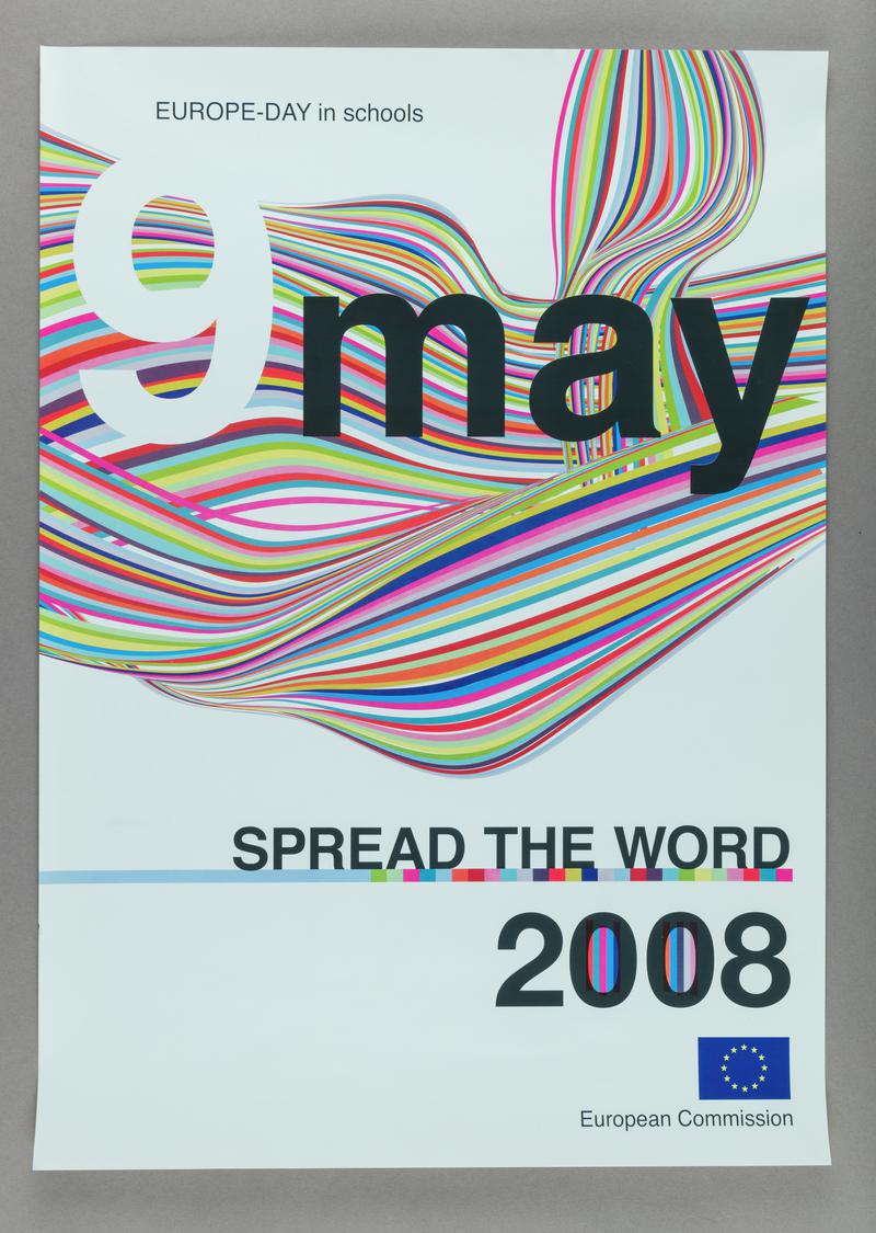 Poster advertising Europe Day, 9 May 2008.