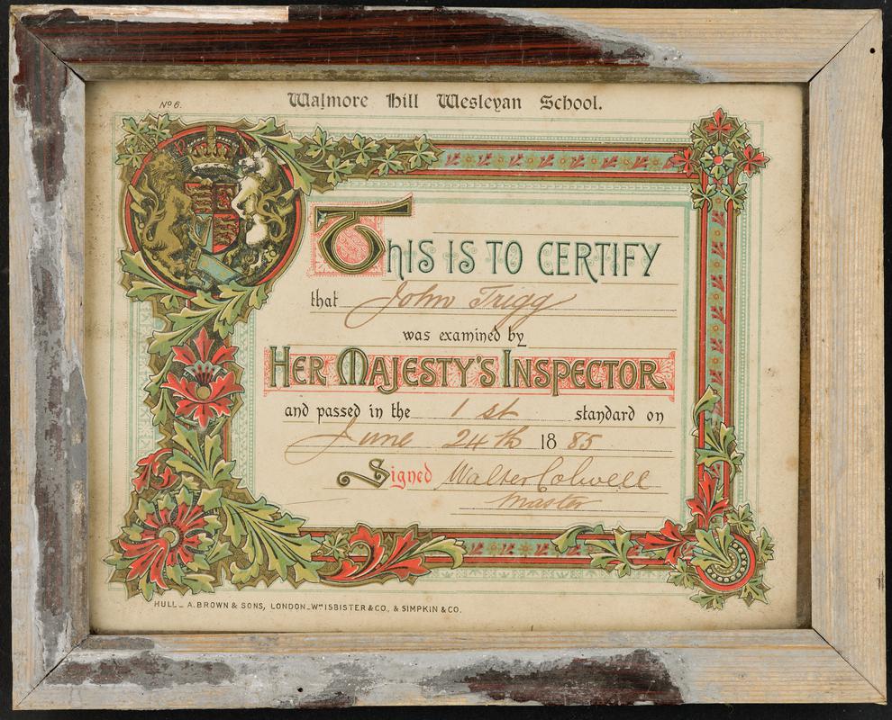 School certificate