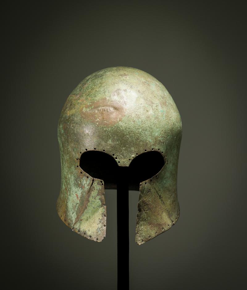 Greek copper alloy helmet