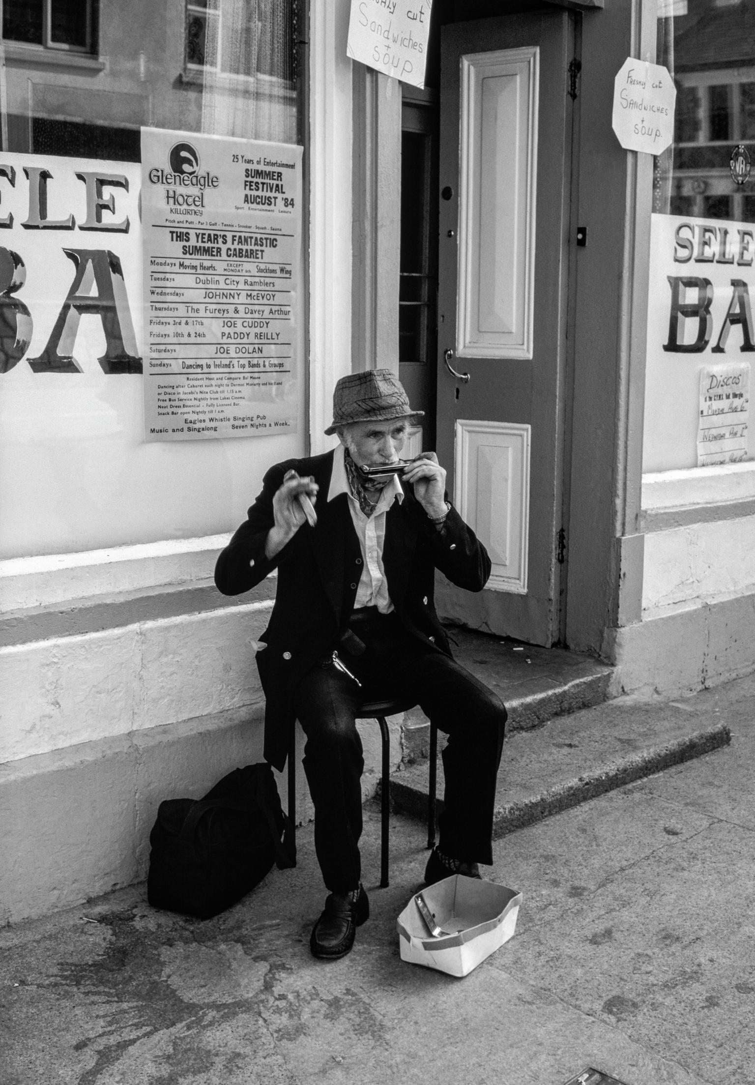 Irish music is kept alive by buskers of an amazing standard. They can be heard in virtually every town or village. Killarney. County Kerry. Ireland
