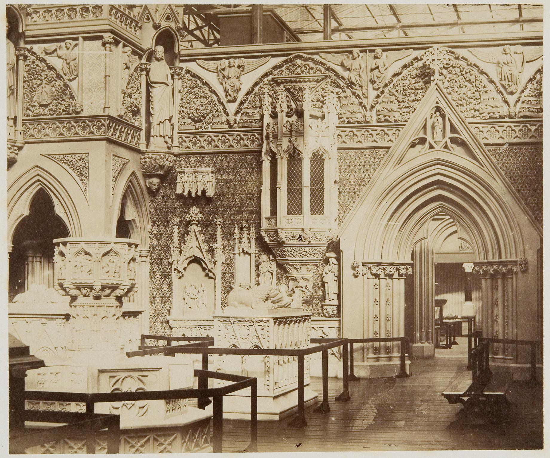 Exhibition of church monuments, photograph