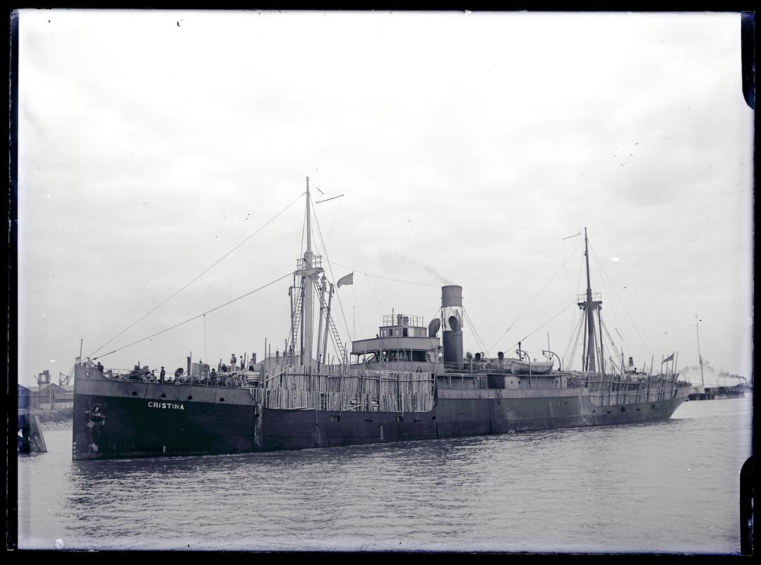 S.S. CONSUL BRATT, glass negative