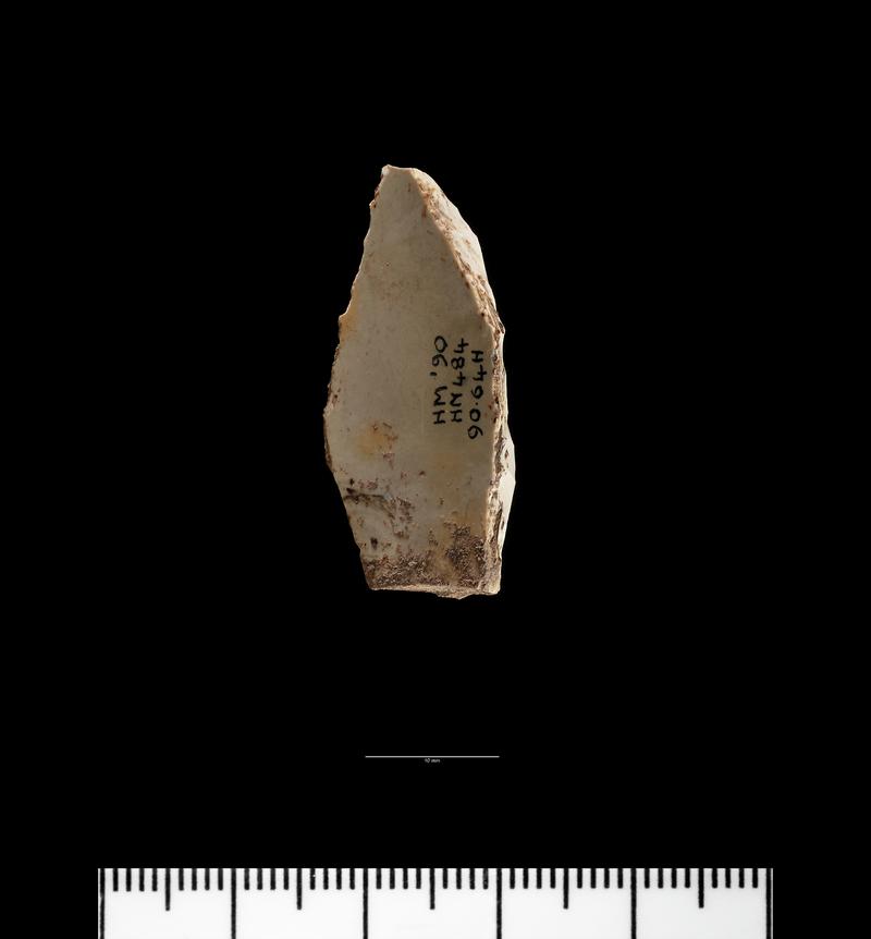 Upper Palaeolithic flint backed blade