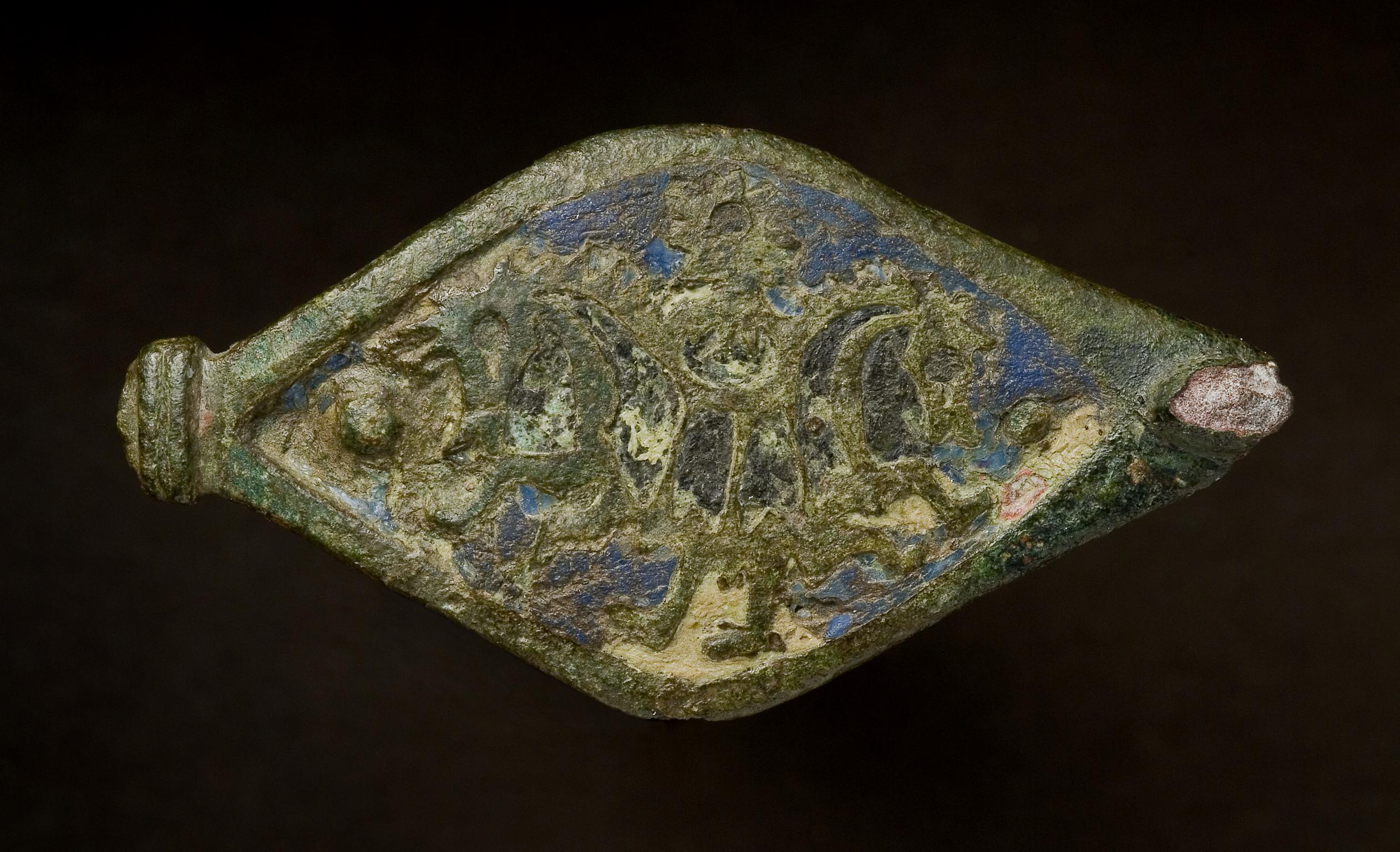 Roman copper alloy plate brooch