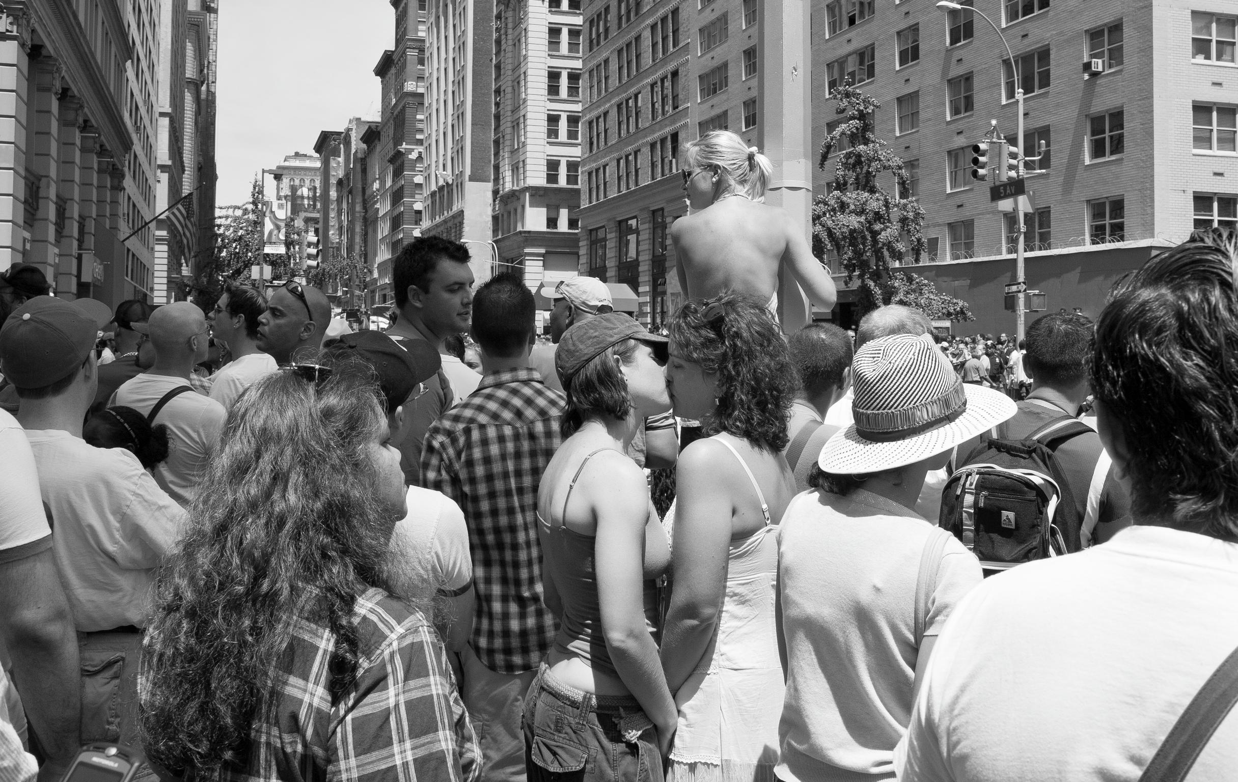 Gay pride march, Manhattan. New York USA