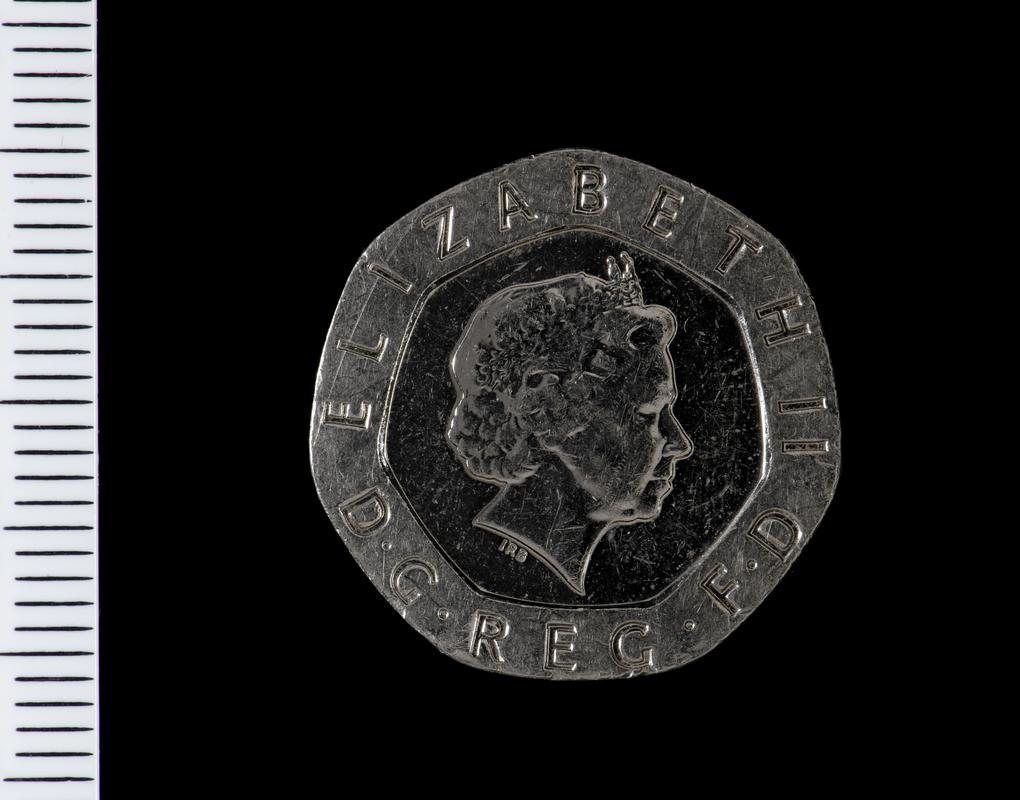 UK 20p coin 2008