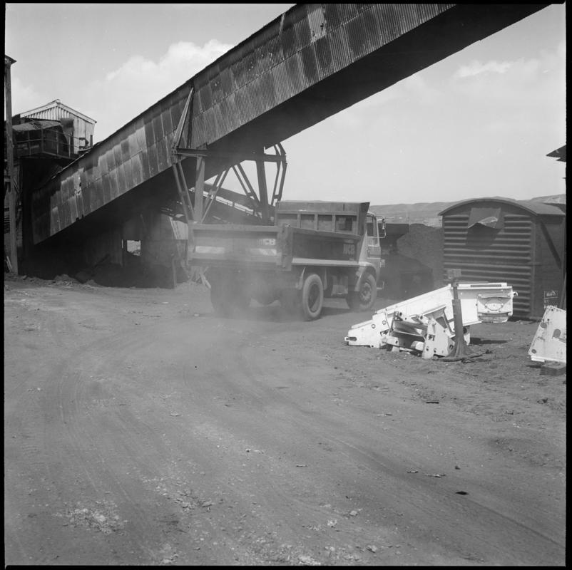 Black and white film negative showing Blaenavon Drift Mine, 1979.  &#039;Blaenavon Drift 1979&#039; is transcribed from original negative bag.