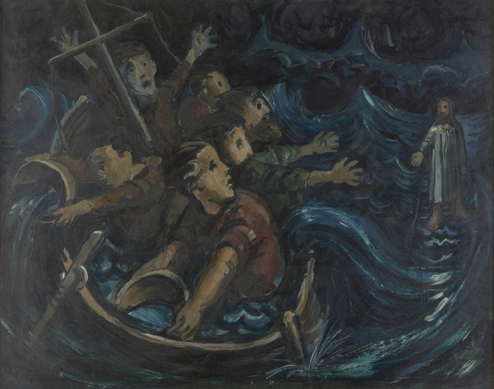 Christ walking on the sea