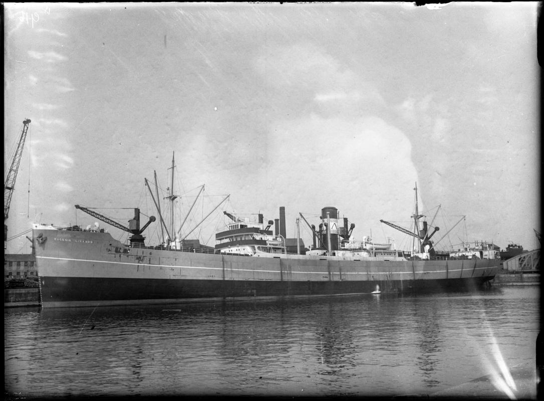 S.S. EUGENIE LIVANOS, glass negative