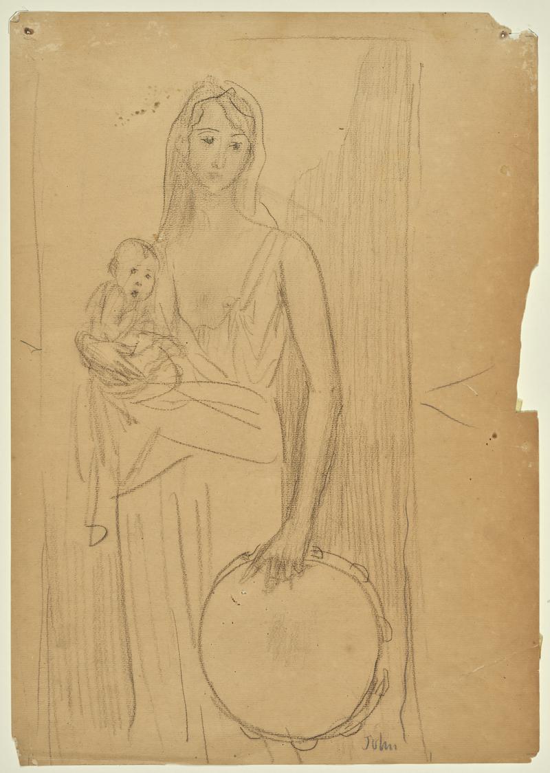 Standing Woman holding an Infant