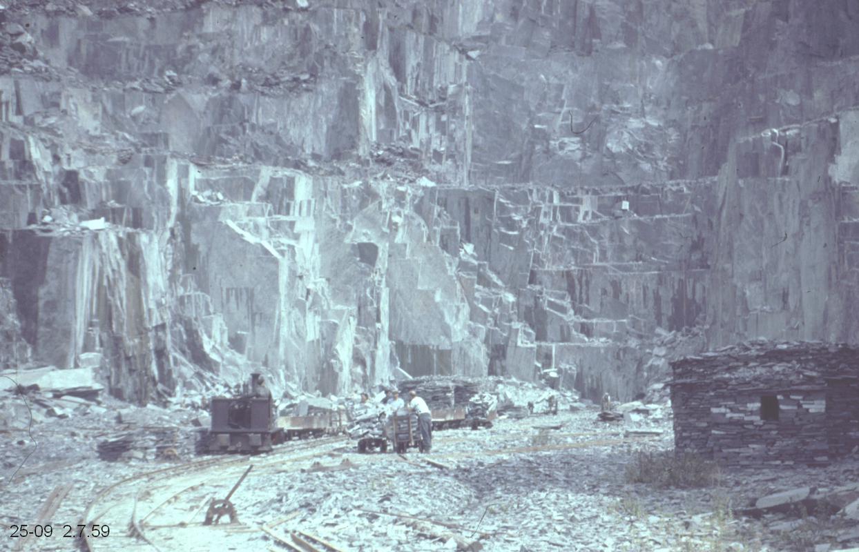 View of the ponciau (galleries) at Dinorwig Quarry