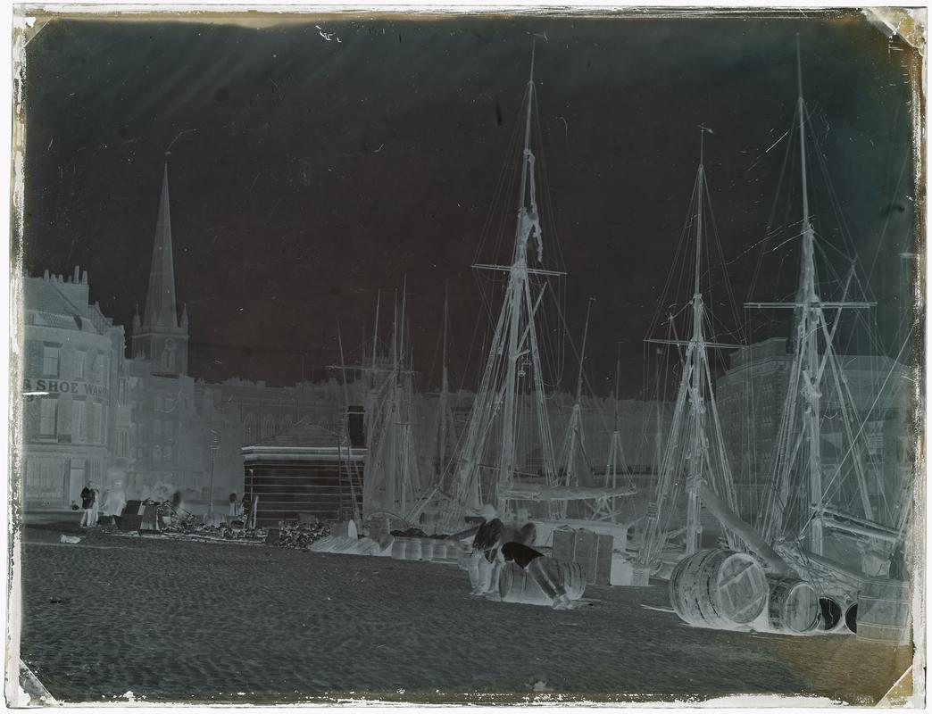 Sugar Casks, Bristol (glass negative)