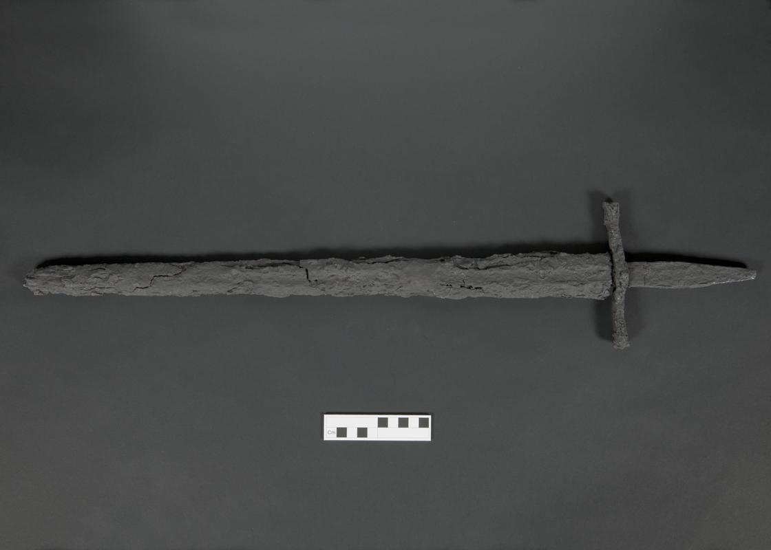 Medieval iron sword