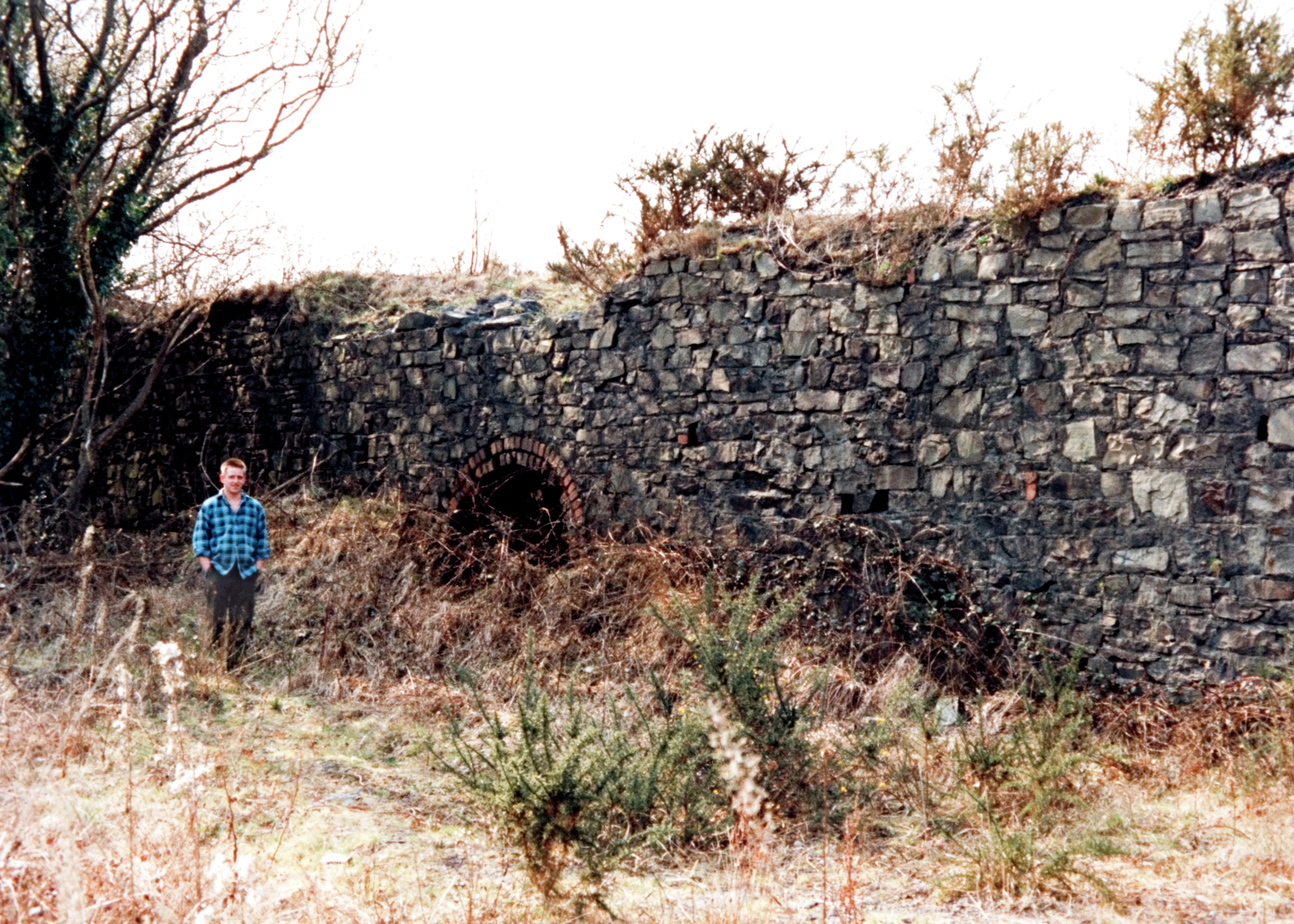 Garngoch Colliery remains, photograph