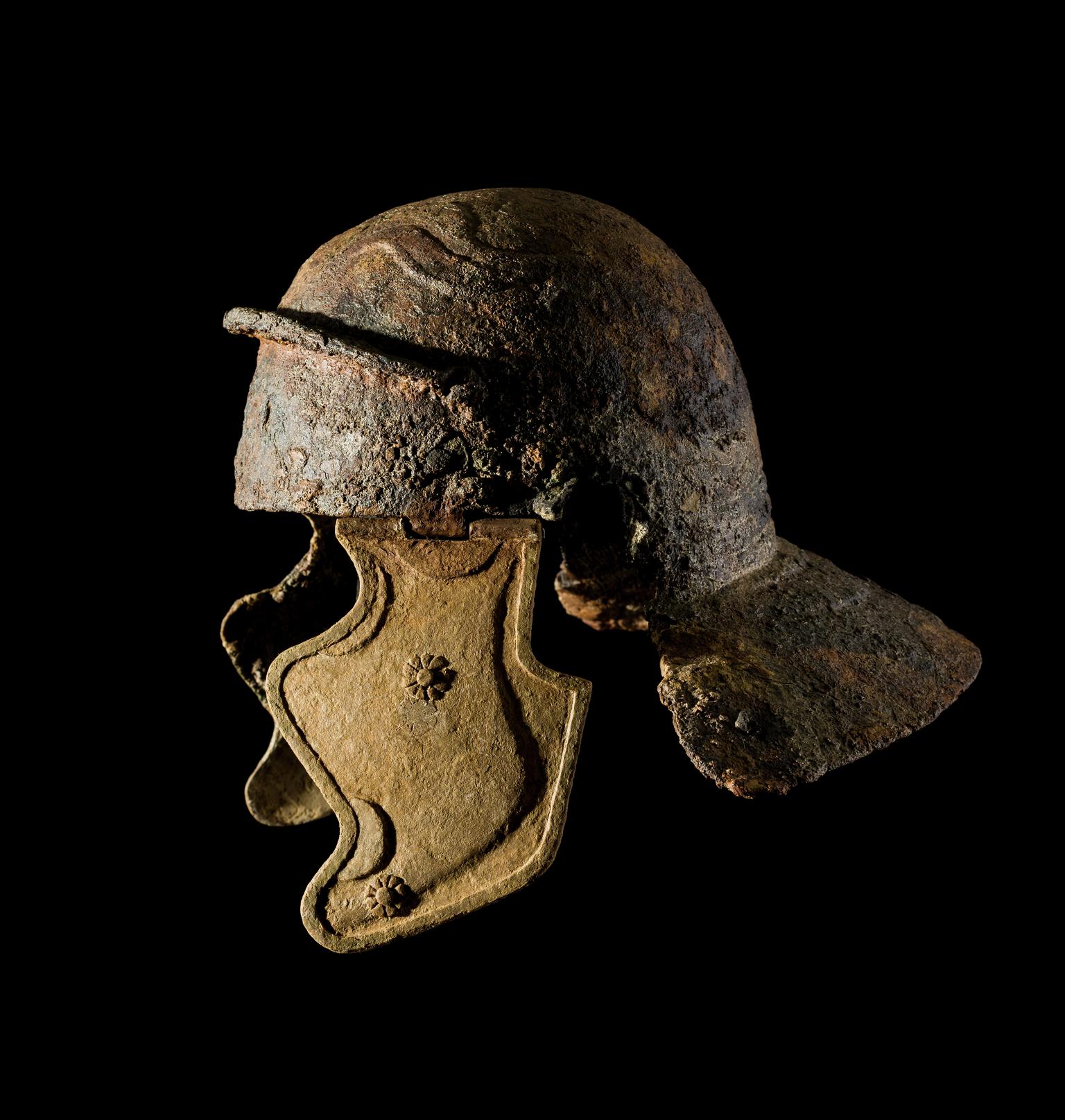Roman iron helmet