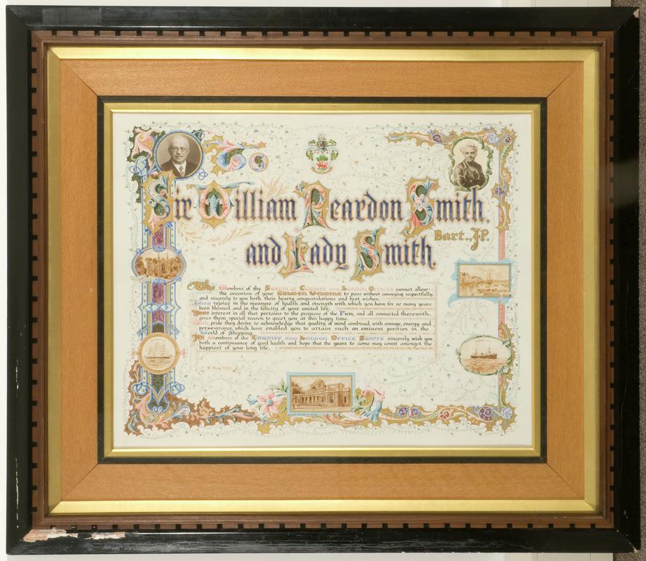 Reardon Smith Golden Wedding address, 1930