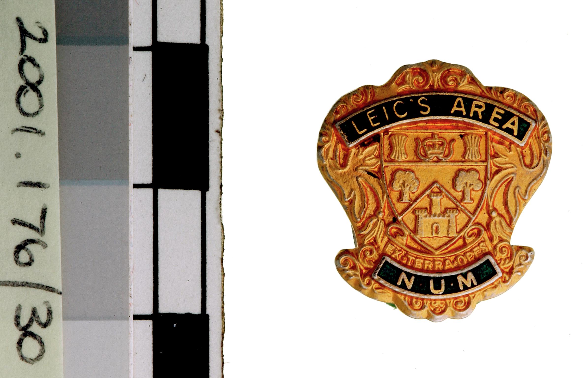 N.U.M. Leic's Area, badge