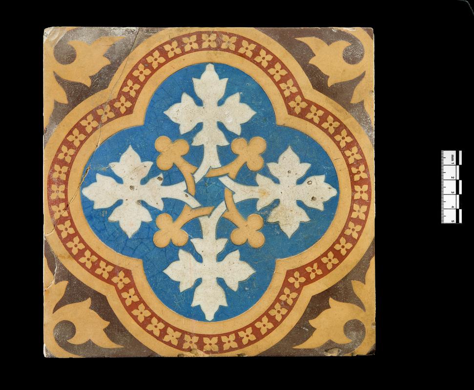 Post-Medieval ceramic floor tile