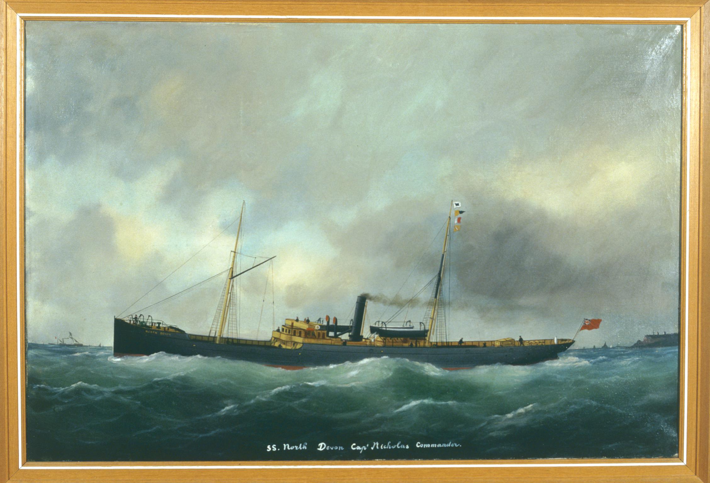 S.S. North Devon Cap. Nicholas Commander (painting