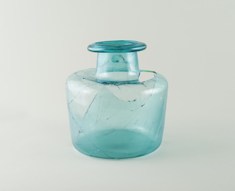 Roman glass bottle