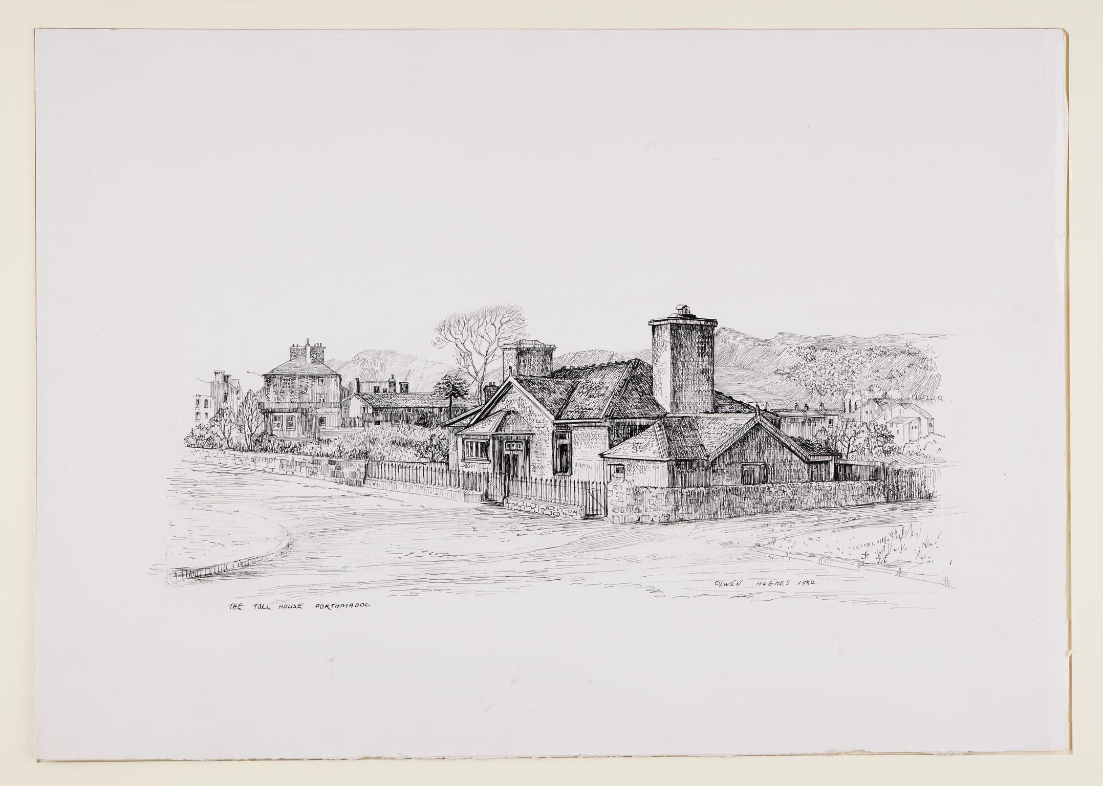 The Toll House Porthmadoc (pen & ink drawing)