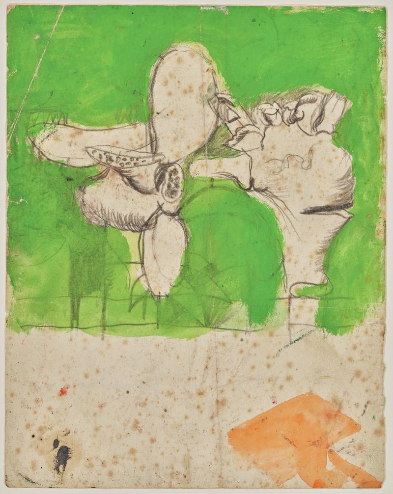 Study of a figure with crossed legs