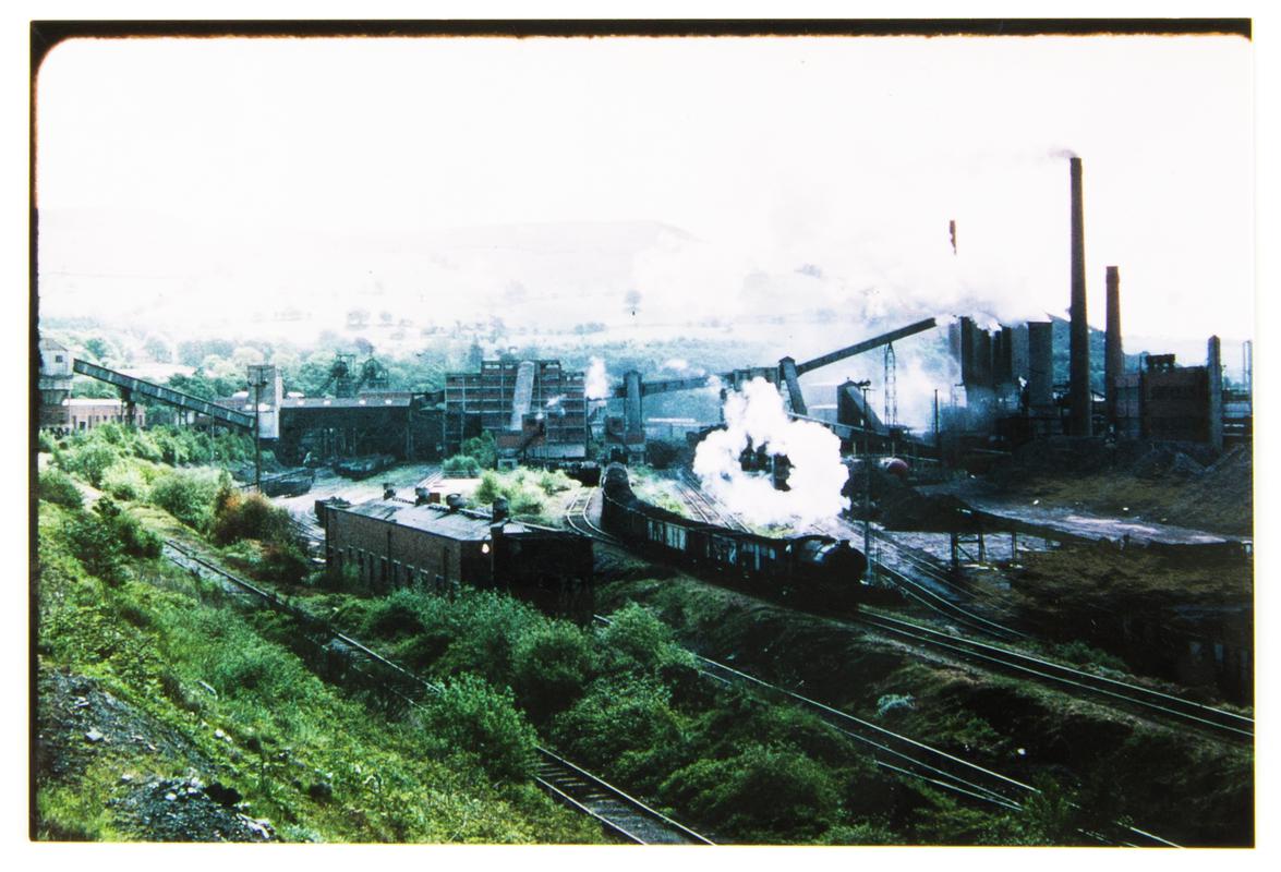 Nantgarw colliery and coke ovens from the north.