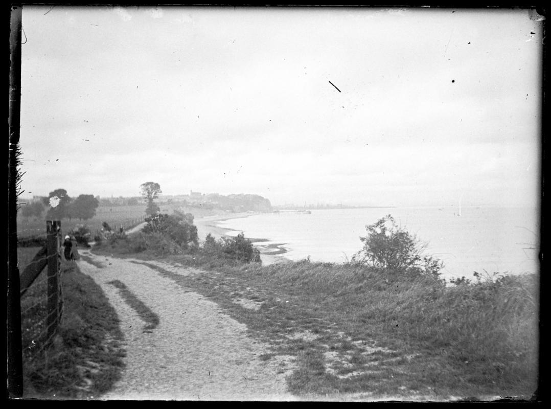 Penarth beach, negative