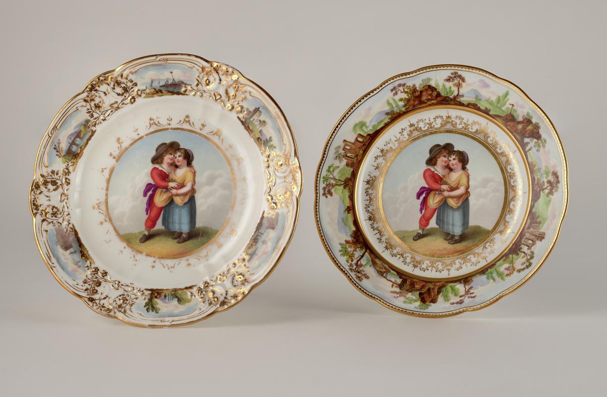 plate, c. 1825-1830, plate, 1814-1822