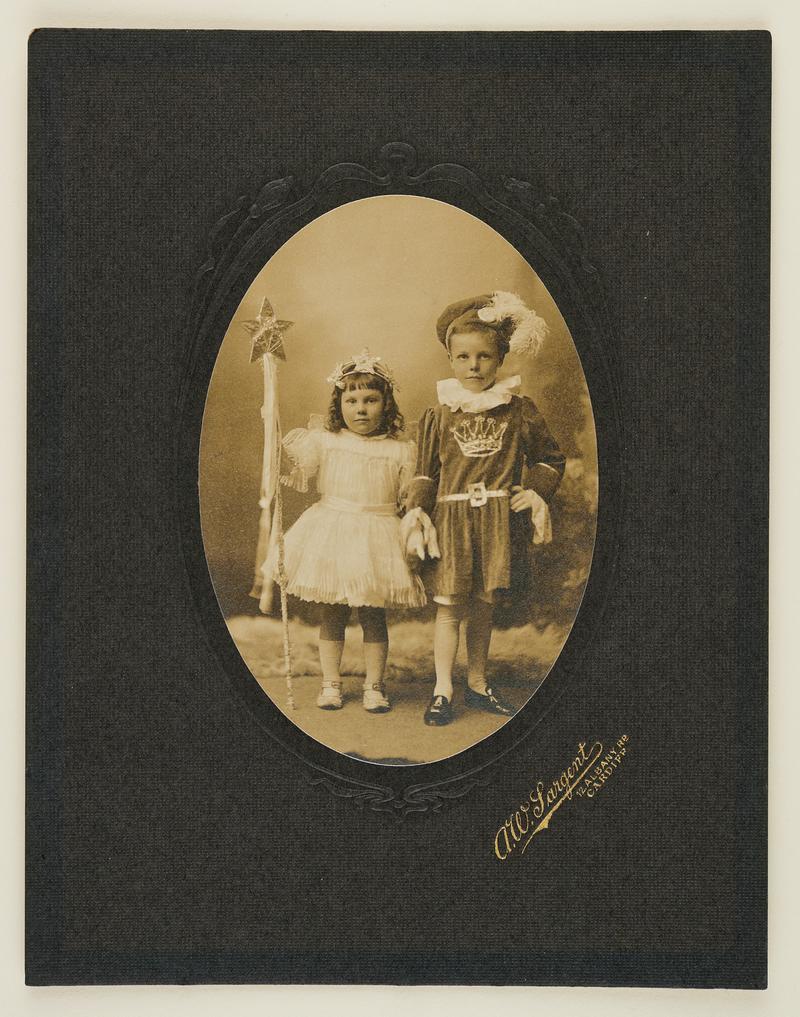Photograph of children in fancy dress costume from accession file F01.42