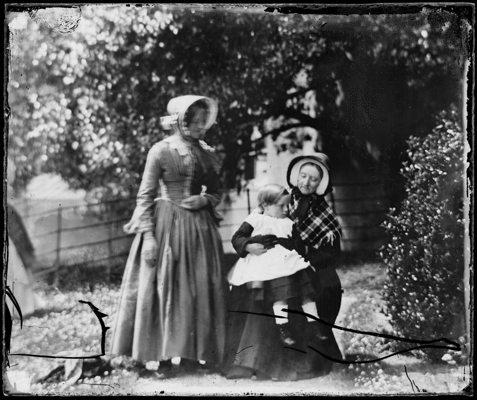Miss Southern and Lucy, glass neg