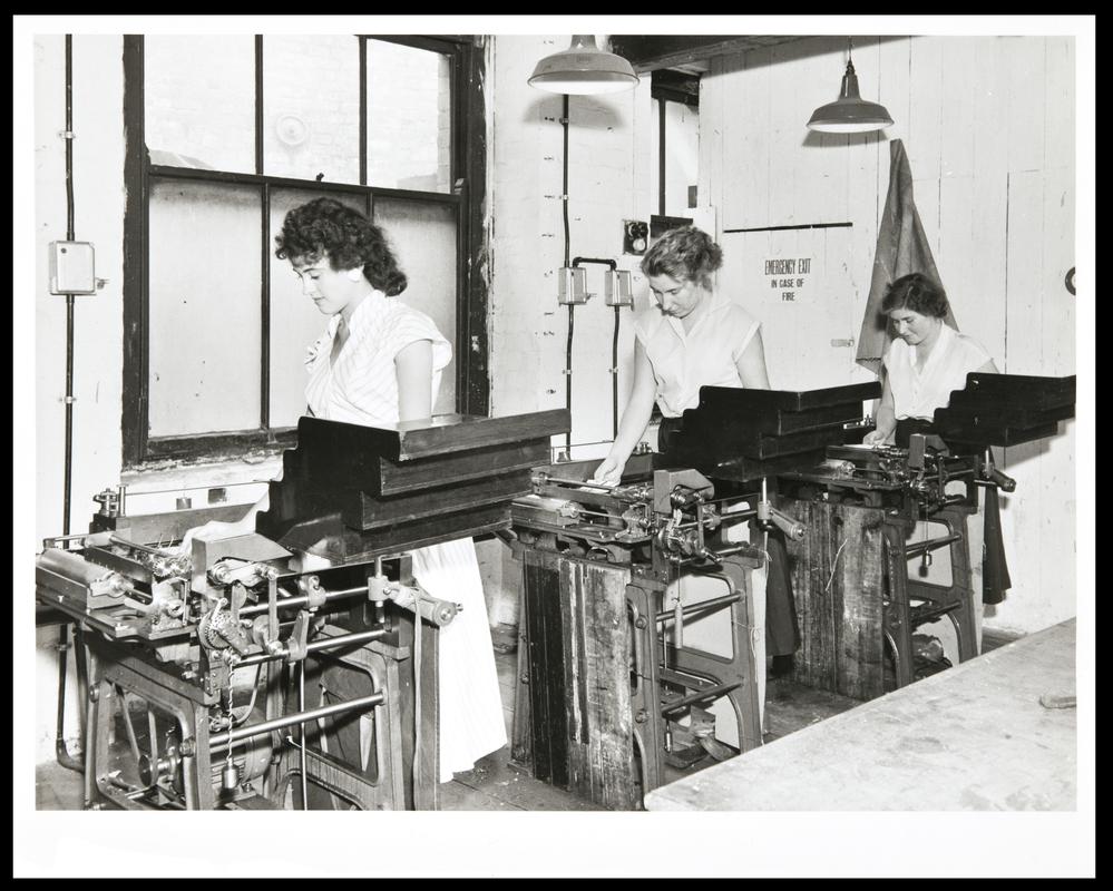Interior of Edward Roberts Ltd., printers