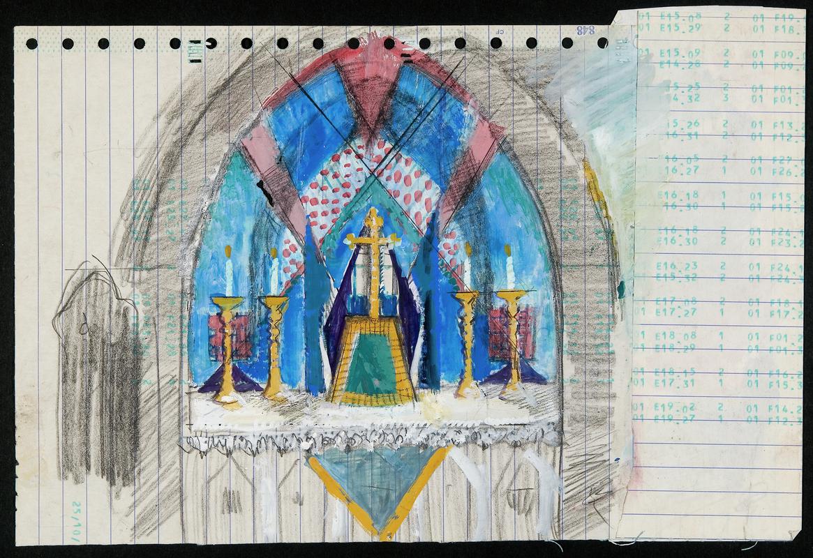 Design for altarpiece