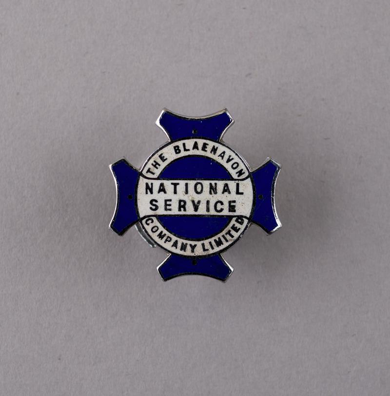 National Service badge for reserved occupations WWII