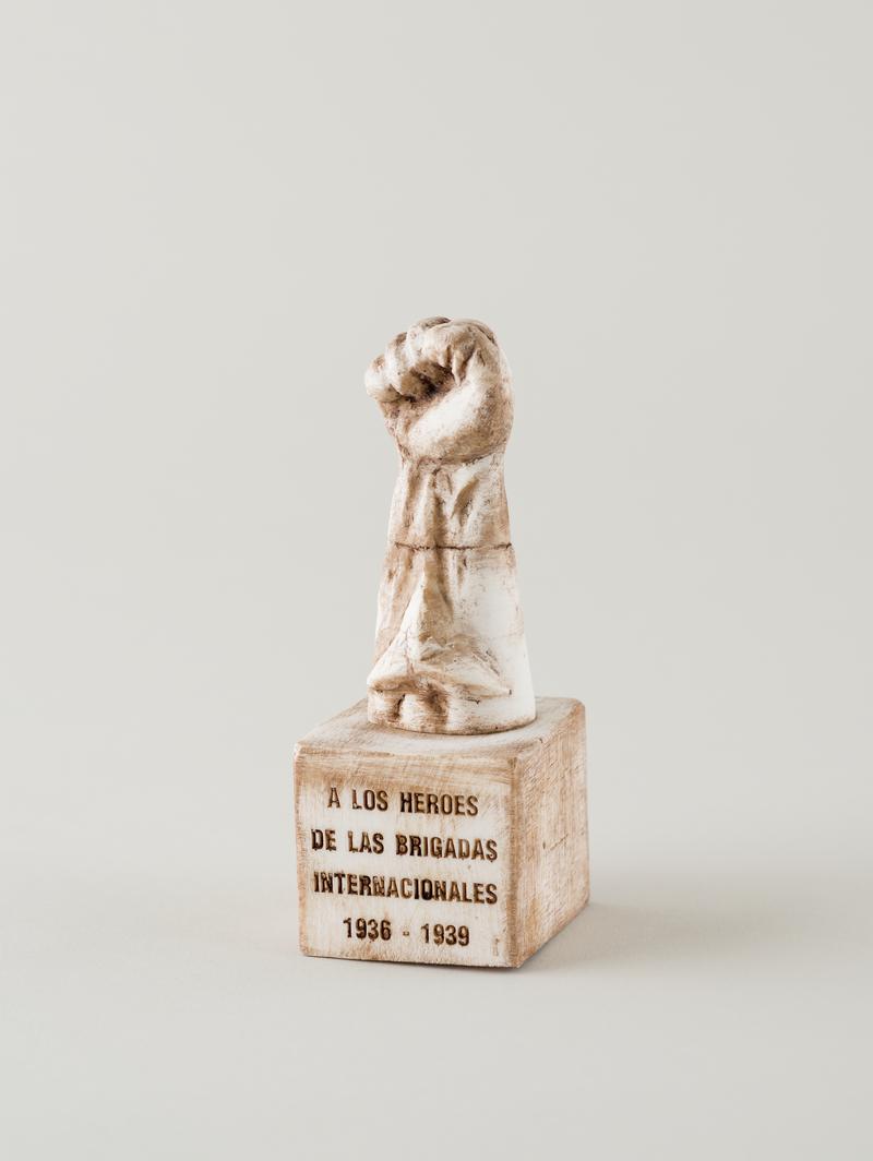 Model of sculpture to commemorate International Brigades.