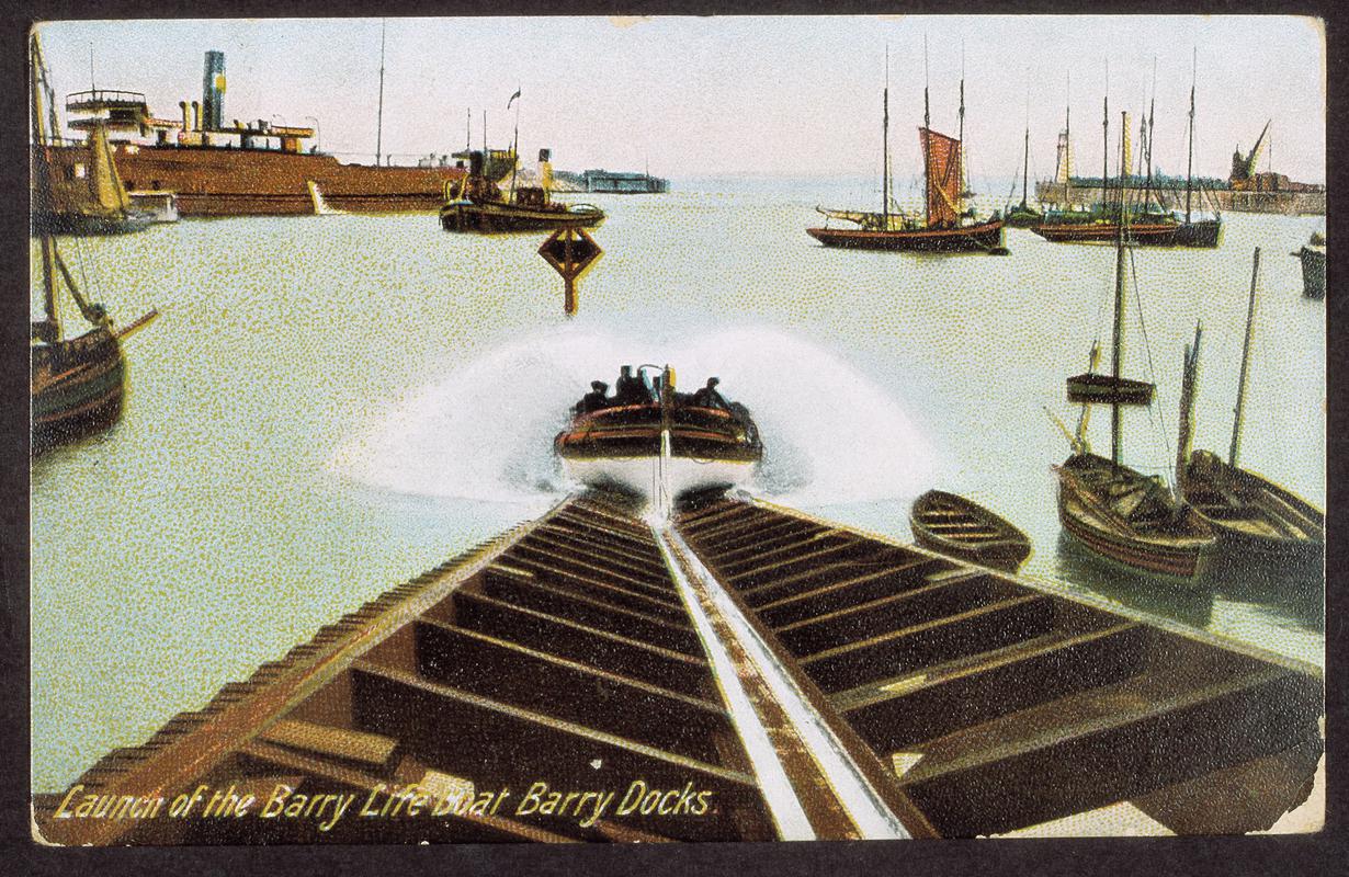 Launch of the Barry Lifeboat Barry Docks (front)