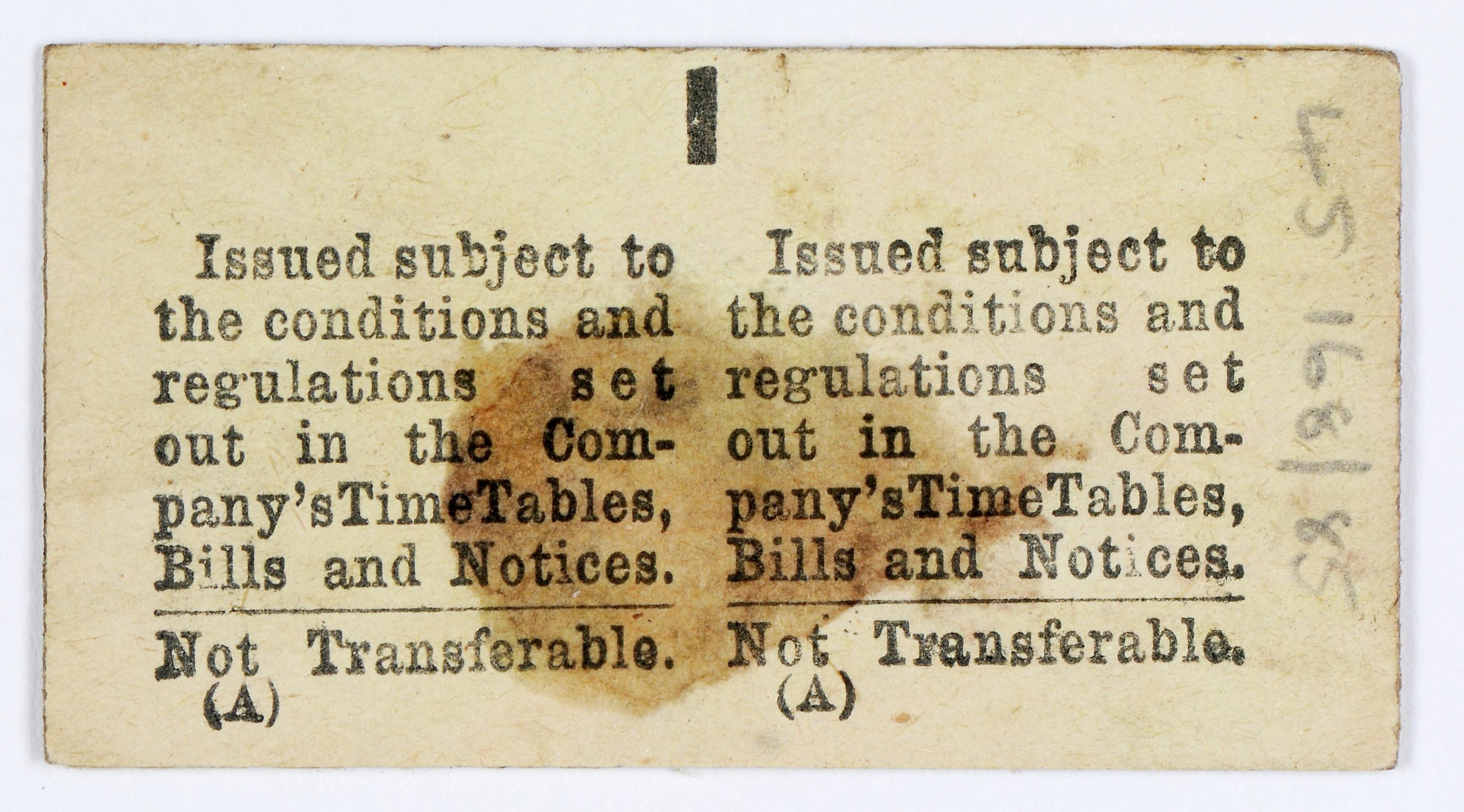 Port Talbot Railway & Docks Co., ticket