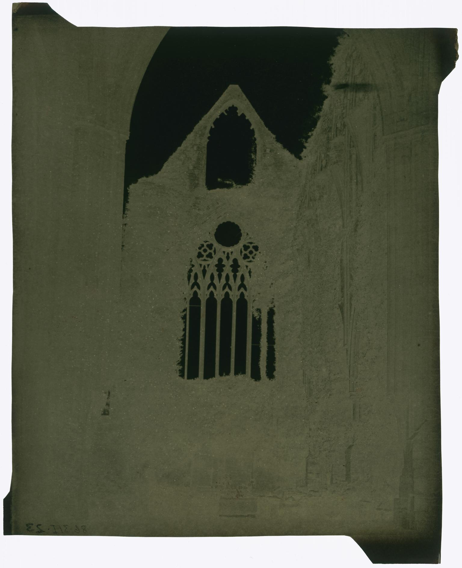 Tintern Abbey, paper negative