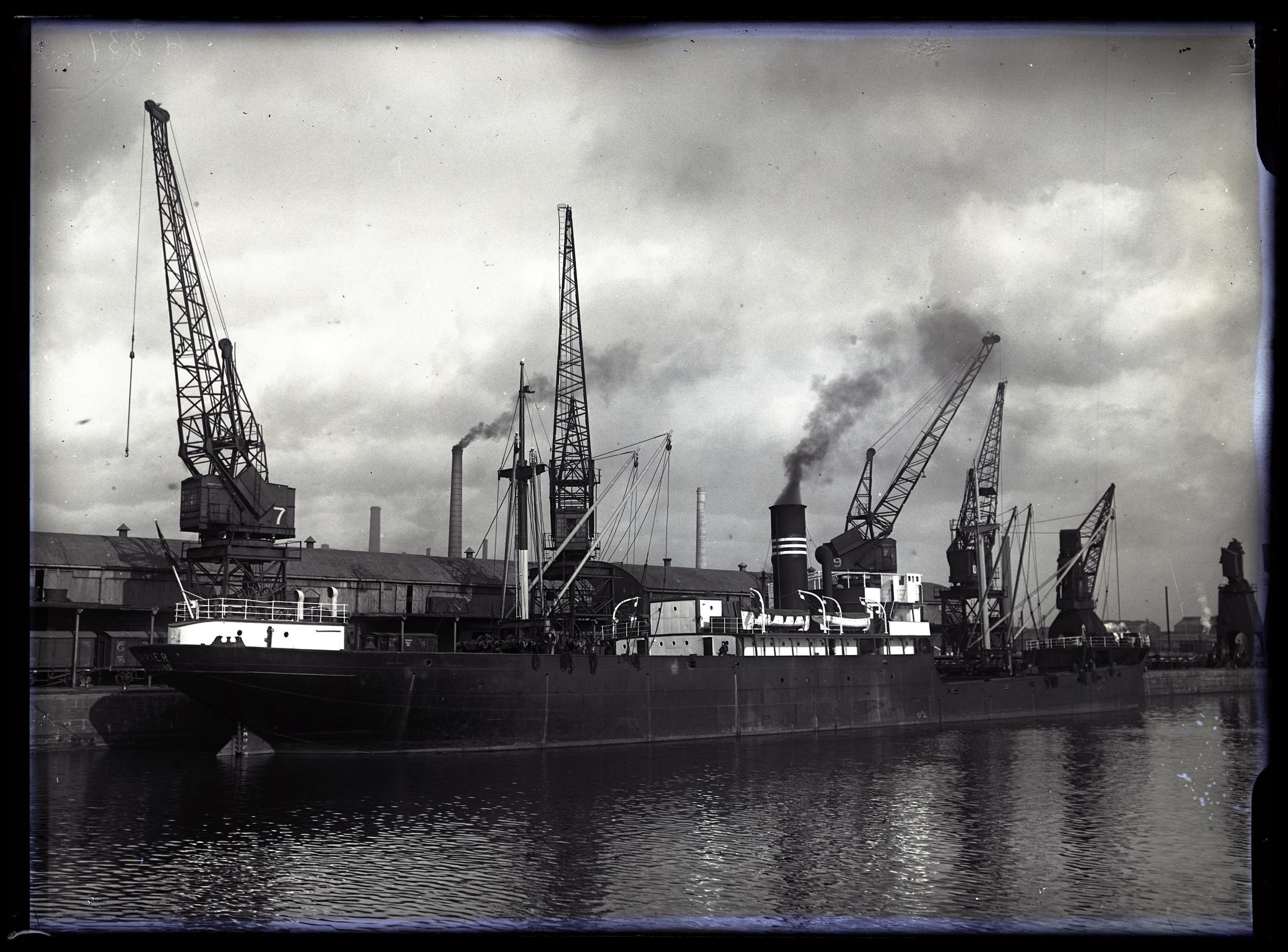 S.S. CARRIER glass negative