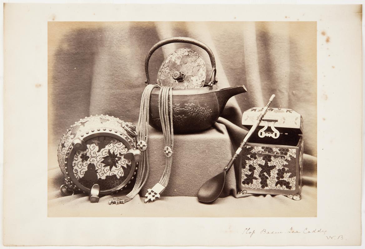 Teapot, Slop-bowl, Tea Caddy