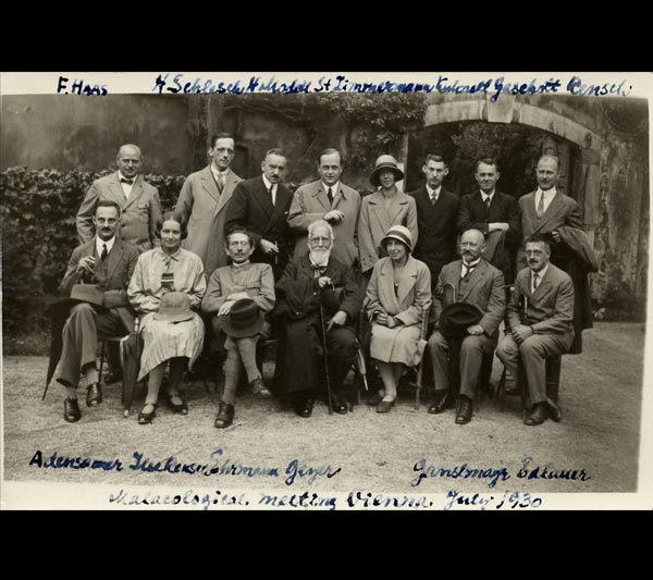 Photograph of a meeting in Vienna, July 1930.