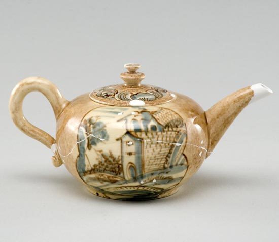 Enoch Booth Creamware teapot 