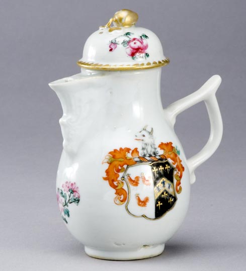 Cream jug, Chinese porcelain, c. 1771.